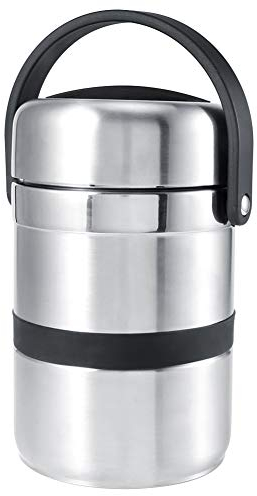 Récipient isotherme pour aliments - 1,8 l - En acier inoxydable - Pour aliments chauds, nourriture, nourriture pour bébé, soupe, fruits avec isolation thermique et joint en silicone - Pour la maison,