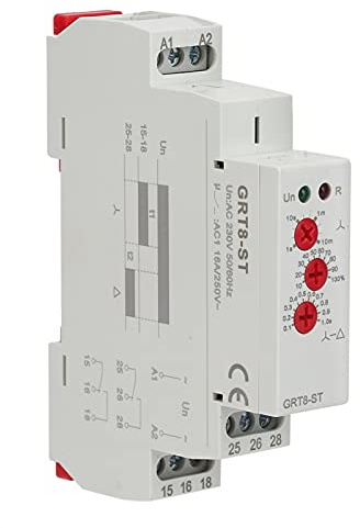 Tyenaza Temporizador Arrancador Suave, GRT8-ST Retardo en el Motor Star Delta Timer Arrancador Suave, Arrancador Motor Delta Tiempo Programable Semanal Estrella Ajustable(AC380V, AC400V, AC415V)