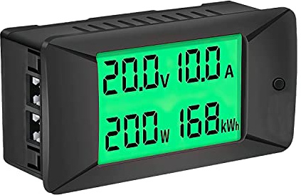 DEWIN PZEM-025 DC Digital Amperometro Voltmetro, Battery Monitor Amperometro PZEM-025 Voltmetro Tester Batteria 0~300A/300V Potenza Energia Watt Meter (200A)
