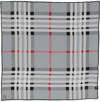FRAAS Halstuch Damen aus 100% reiner Seide - Nickituch Damen mit Plaid-Muster - 51 x 51 cm Größe - Schickes Seidentuch Bandana