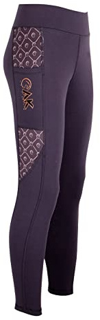 AK Noir Perle Collants/Leggings/Culottes d'équitation Respirant Taille Haute à Enfiler avec Grip en Silicone AKRS 6057 (FR/ES, Alpha/Lettres, 3TG, Taille Normale, Taille Normale, 3XL, Noir)