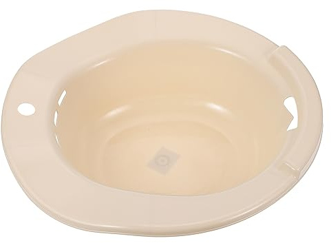 KALLORY 1stk Bidet Hämorrhoiden-reinigungsbecken Mobile Sitzt Badewannenpfanne Dammbad Einweichen Wc-sitz-badewanne Sitzbadewanne Hämorrhoiden-sitzbad Produkt Fräulein Kein Hocken Pp