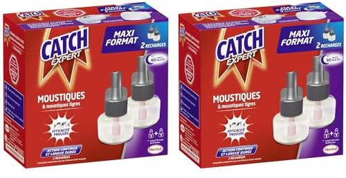 CATCH EXPERT Recharges liquides Répulsif Maxi Format 2 x 45 Nuits