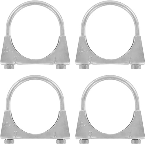 4er Set Edelstahl Bügel Schellen M8 x 70mm extrem belastbare Montageschellen stainless steel heavy duty (4 Stk. M8 x 70mm)