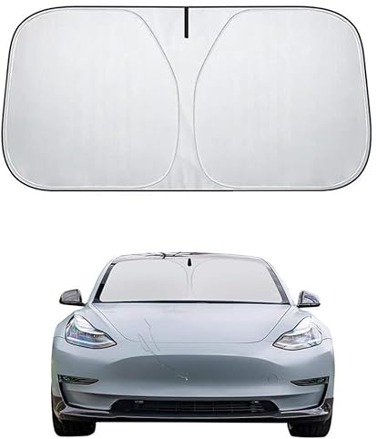 Parasol del Parabrisas del Coche,Paraguas Visera Plegable para Parabrisas Delantero,Parasol Coche Delantero,Coches Sol Sombra,Apto a la Mayoría de Coches y SUV (M-140 * 70cm)