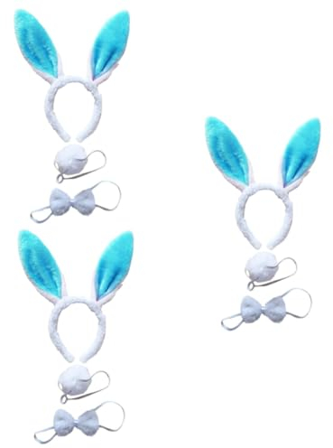 Holibanna 9 Pièces Bandeau d'oreille De Lapin Couvre-Chef en Peluche Bandeau Oreille De Lapin Moule en Silicone Tête De Mort Bandes Élastiques Joli Porte-clés Dinosaure Animal 28c
