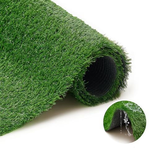 TAPISO Canyoo Gazon Synthétique Extérieur au Mètre Tapis Gazon Pelouse Artificielle Terrasse Balcon Jardin Vert Résistant aux Intempéries Épaisseur 30 mm 300 x 450 cm