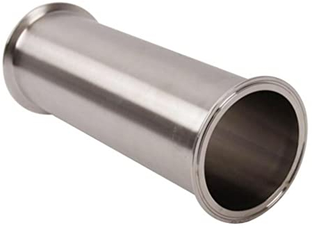 Schlauchverbinder, 4 Zoll (102 mm), Tri-Clamp-Spule aus hygienischem Edelstahl, Länge 12 Zoll, für Heimwerker-Edelstahlrohre