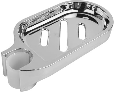 Hsthe Sea Shower Rail Tvålhållare, Clip-on Badrumstvålhållare, ABS Dusch Tvålkopp, Justerbar Badrumsprylar FÖR 22MM rör/stång