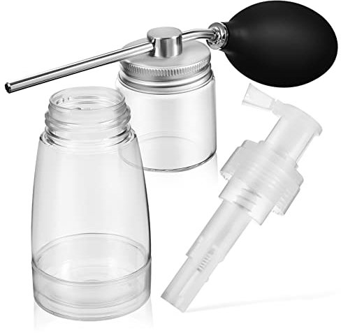 Beaupretty 2pcs Dry Powder Bottle Set Spray Bottle for Hair Powder Spray and Hair Applicator for Salon Use