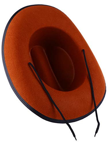 DEARMAMY 1stück Krempe Western Hut Für Erwachsene Atmungsaktive Leichte Felt Kopfbedeckung Für Gartenarbeit Camping Und Mottopartys Unisex Kopfumfang