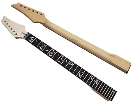 Gitarrenhals Ersatz 6 Saiter 24 Bünde Palisander Griffbrett Ahornhals Für Doppelkurbel Gitarre