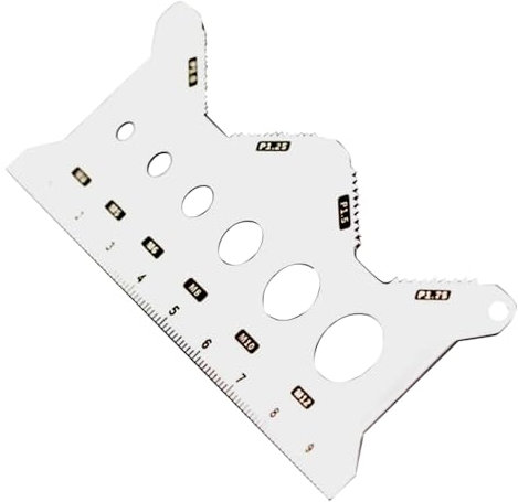 Generisch Misuratori a vite – Filettatura a vite bifacciale in acciaio inox – Dado di precisione – Discriminatore per automobili, tubazioni, mobili, installazione, riparazione, alta precisione