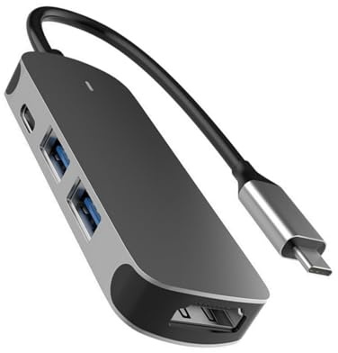 Multiple Device Compatible 4/6 Port USB 3.0 and Type C Hub 5GBPS Quick Data Sync and Charge Adapter Aluminum Alloy Hub