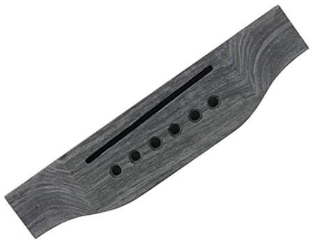 Gitarrenbrücke für Akustikgitarre, Ersatzteil für Steg | Folk Guitar, Passendes Gitarrenzubehör, Kompakte Bauform für Schnellen Austausch