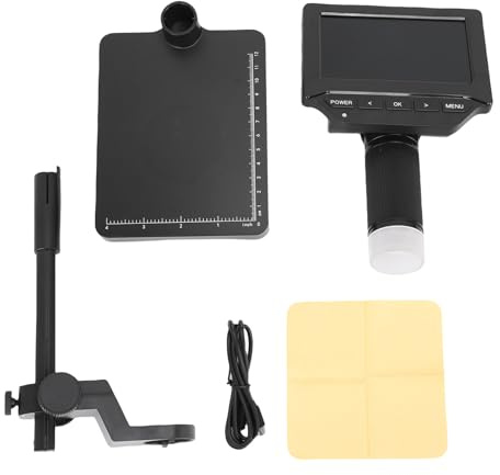 CHEOTIME Digitalmikroskop, 4,3 -Zoll -Bildschirm 1000 -Fach Vergrößerungsmikroskop, digitales Mikroskop mit LED -Leuchten für die Reparatur von Elektronik, Schmuck, Beobachtung