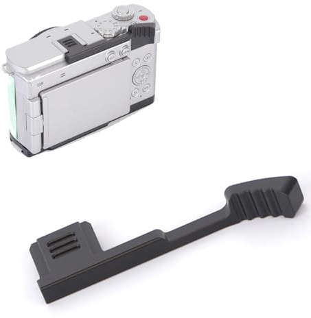 Daumen-Up-Griff für Panasonic LUMIX S9, Blitzschuh-Daumenauflage mit Anti-Rutsch-Muster, verbesserte Stabilität und Komfort für verbesserte Fotos (schwarz)