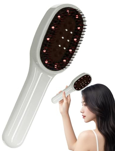 Massagekamm für Kopfhaut – elektrische Haarbürste, kabellos, ergonomisch, tragbar, für Frauen, Männer, Zuhause, Büro, Reisen, Camping, Entspannung