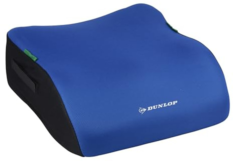 Dunlop Sitzerhöhung Auto Kinder Blau - Kindersitzerhöhung ECE R129 - Ergonomischer Kindersitz Ab 3 Jahre - Kinderautositz Mit Waschbarem Bezug - Sitzkissen Auto Für Kinder 135-150 cm