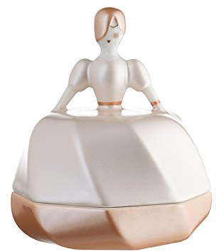 Alessi AAA02 P La petite mariée Bonbonniere - Porzellan, rosa. Handdekoriert