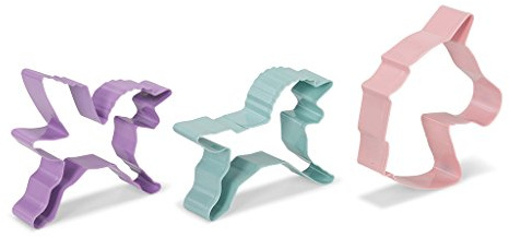 Patisse Juego de cortadores de galletas de unicornio de 3 piezas