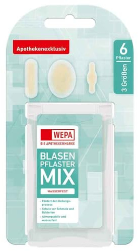 WEPA Blasenpflaster Mix 3 Größen 6 St