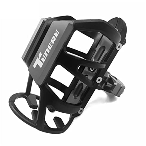 Motorrad CNC Getränke Wasserflasche Getränkehalter Halterung Für Yamaha TENERE700 TENERE 700 2019-2022 TENERE-700 Zubehör (Farbe : Titan)