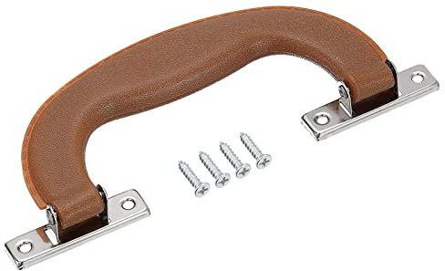 sourcing map Luggage Handles, 151mm/5.94inch Plastic Pull Handle Suitcase Case Replacement Handles with Screws for Case Suitcase Toolbox, Brown