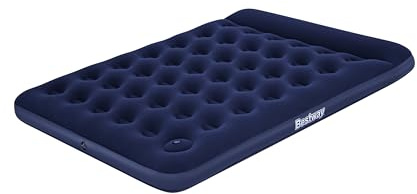 Bestway | Air Mattress, Queen Size with Manual Hand Pumps and Pillows | Inflatable Mattress for Indoor and Outdoor Use | Two-man