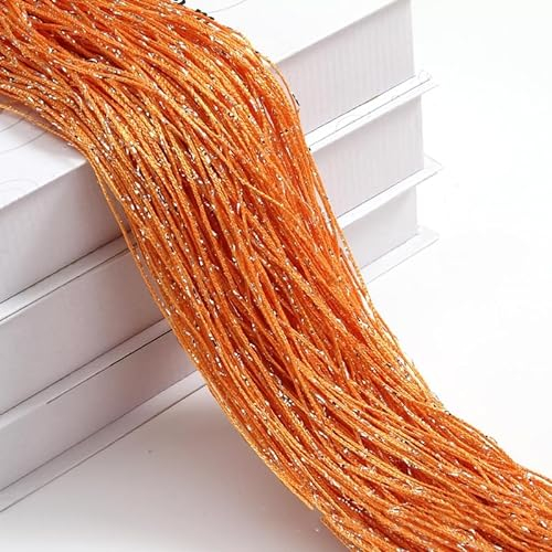 SYSUII 1 Stück Fadenvorhang Vorhang Dekovorhang 300 x 300 cm Türvorhang Hintergrundvorhang Seilvorhang Raumteiler Türvorhang Fadengardine Gardine für Insektenvorhang oder Raumteiler -orange