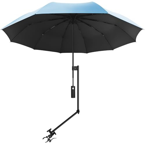 XLINGZA UPF 50+ Strandschirm mit verstellbarer Universalklemme