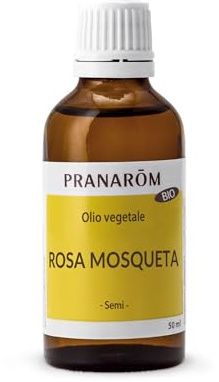 Pranarôm - Rosa mosqueta BIO - Olio vegetale - Bellezza della pelle - Anti-età - Ricco di Omega 3, 6, 9-50 ml | Aiuta a rigenerare la pelle e a ridurre l'aspetto di smagliature e cicatrici. Ideale per pelle matura.