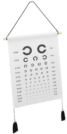 ULDIGI Sehtafel Für Augenuntersuchungen Hängend 35x50cm Langlebig Für Kinder Klassenräume Dekorativ