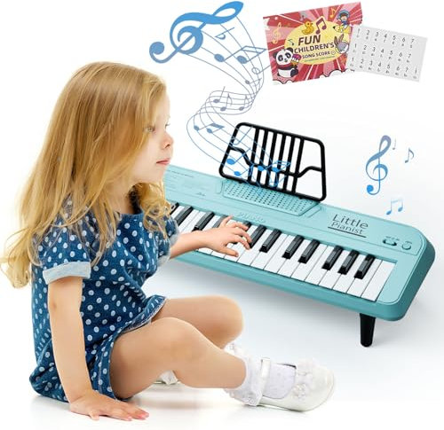 37 Keys Piano Keyboard for Kids, Portable Music Instrument for Toddlers Aged 2 3 4 5, Educational Sound Toys, Birthday for Boys and Girls