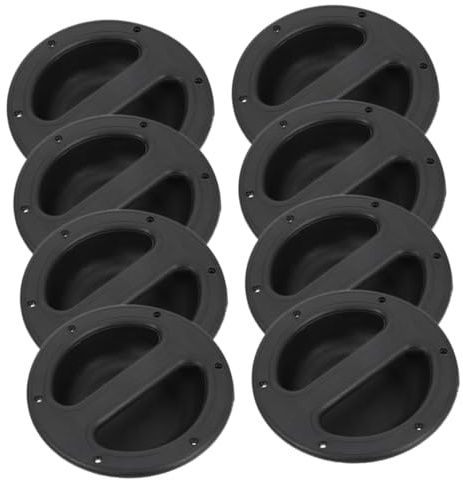 iplusmile Poignées De Haut-Parleur Encastrées Abs 146x38 Mm Lot De 8 pour Réparation Audio Transport Scène Poignée Encastrée Noire Pratique pour Enceintes Professionnelles