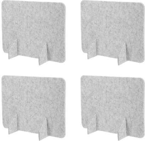 WEKAMOS 4 Panneaux De Séparation en Feutre pour Bureau Panneaux Acoustiques en Feutre Protection pour Poste De Travail Protection pour Étudiants