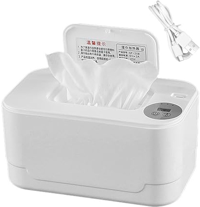 Scaldasaldini,Riscalda E Tiene I Tovaglioli Di Carta - Portatile a Temperatura Regolabile,Ideale per Bagno e Bambini
