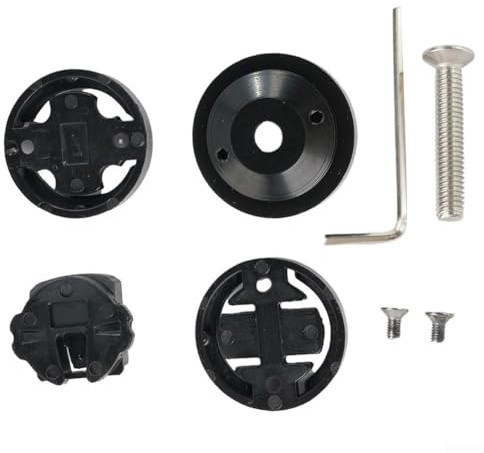 Soporte de montaje GPS para bicicleta Soporte de tapa superior de vástago de aluminio para Garmin Edge para equipo de navegación de ciclismo Bryton Rider (negro)