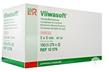 Compresses non tissées Vliwasoft® Dimension 5 x 5 cm boite 40 sachets x 5-94209- Certifié France Medical Industrie