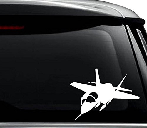 F-35 Lightning Fighter Jet Plane Decal Sticker For Use On Laptop, Helmet, Car, Truck, Motorcycle, Windows, Bumper, Wall, and Decor Size- [12 inch] / [30 cm] Wide / Color- Gloss Black