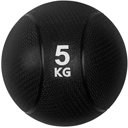 VirtuFit Medizinball Pro - Medizinball - 4 kg - Gummi - Schwarz