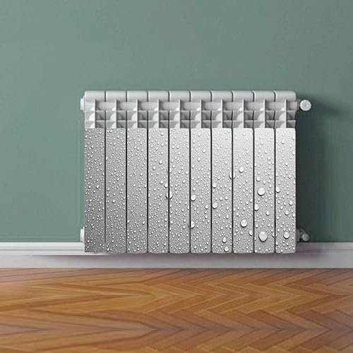 Termosifone WATER DROPS Rivestimento Adesivo Laminato Stickers Termosifone Wrapping Interior Design