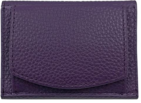 Portmonee Damen klein viele Fächer, mini, Echtleder lila, RFID Blocker, Münzfach groß | Geldbörse Reisegeldbeutel Geldtasche Portemonnaie Damengeldbörse Damenportemonnaie Damengeldbeutel Geldtasche