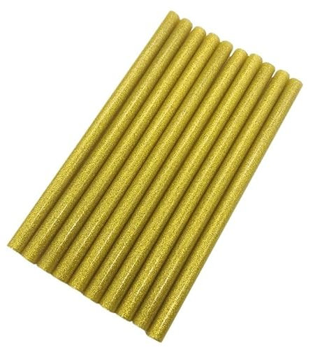 Colla A Caldo 7mm 10 PC 11mm * 200mm Hot Melt Stick di colla for pistola for colla Craft Accessori di riparazione della cassa del telefono Adesivo 11mm Colore oro Colla Stick Colla A Caldo Ricariche