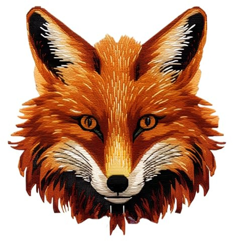 51buyoutgo Kreuzstich Set Vorgedruckt Fuchs Tier, Stickvorlagen Stickbilder Vorgedruckt Kreuzstich Stickpackungen Stickpackung Cross Stitch Embroidery Kit Stickset Sticken Set Erwachsene Anfänger