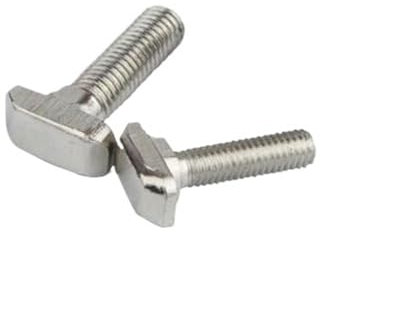 T-Bolzen, 50 Stück, M6 T-Bolzenschrauben, vernickelte Hammerkopfschraube, Aluminiumverbinder, T-Kopfschrauben, 30 Aluminiumprofil(30series M6x25)