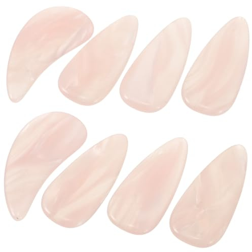 UPKOCH 8stücke Pack Guzheng-nagel-fingerpicks Aus Harz-zelluloid Für Saiteninstrumente Fingerspitzen-plektren Nagelschutz Für Guzheng-musikinstrumente Zither-accessoires