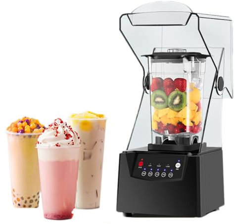 LZDOYY Batidora Smoothie Maker 2200W, Licuadora Smoothie Multifuncional con 5 Velocidades Ajustables, Vaso Molido de 2L para Hielo, Frutas, Verduras, Nueces