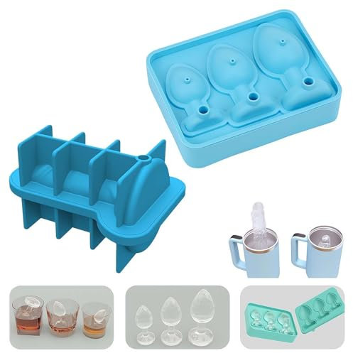 Silicone Prank Ice Cube Mold,Novelty Butt Plug Shaped Ice Cube Mold,Adult Prank Bachelor Bachelorette Party Ice Cube Molds,Funny Prank Anal Plug Ice Cube Tray for Bar,Cocktails,Whiskey,Coffee