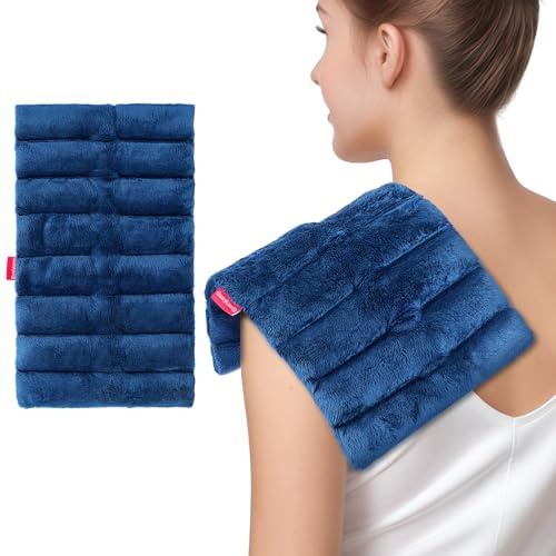 Comfytemp 20 x 35 CM Microwavable Wheat Bag for Neck, Shoulders, and More